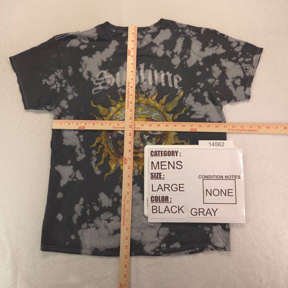 Sublime Band Short Sleeve Crew Neck Graphic T Shirt Mens Size Large L Black - Picture 5 of 9